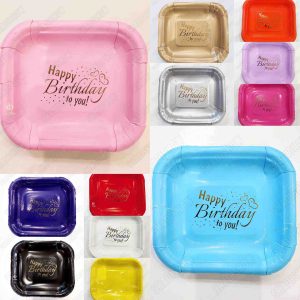 all-colors-disposable-cake-plates-party-esfahan تم ظروف تولد تعیین جنسیت و پذیرایی مراسم