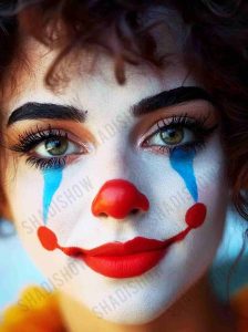 پالت گریم صورت کامل برند هالووین به همراه خون مصنوعی و رنگ بلک لایت، ایمن برای پوست کودکان