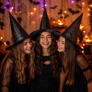کلاه جادوگری مشکی کلاسیک برای جشن هالووین و تولد تماتیک اصفهان