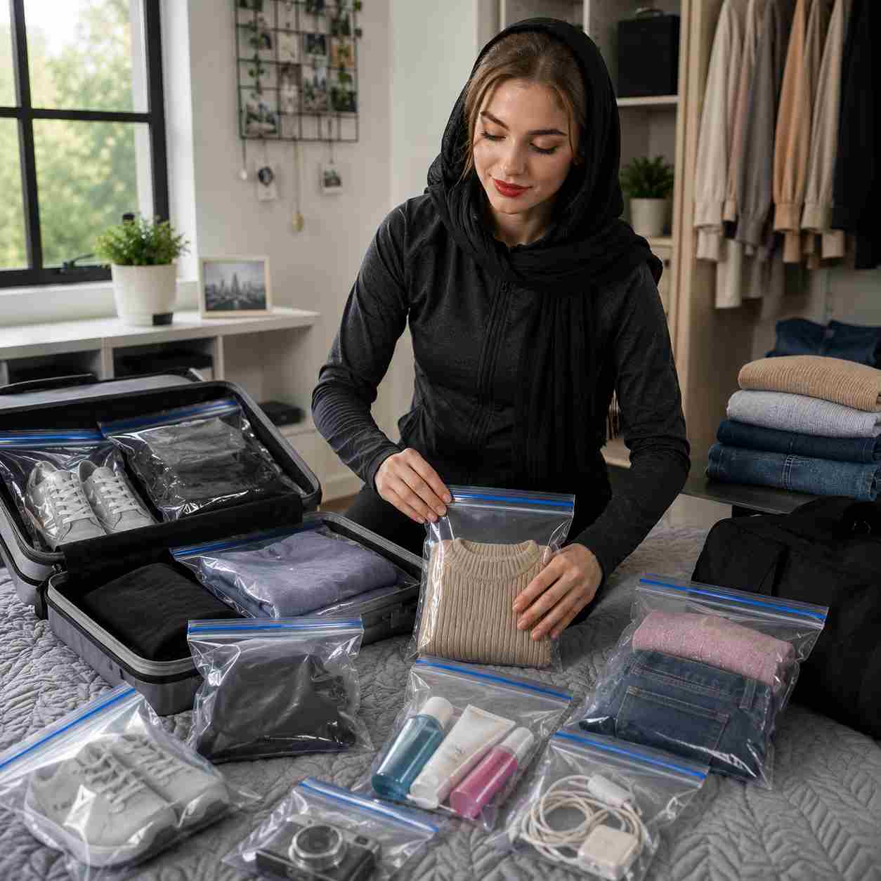 double-zip-multipurpose-ziplock-bags-shadisho پلاستیک زیپ کیپ دبل زیپ همه کاره - Image 1