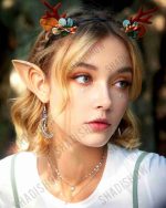 گوش الف سیلیکونی منعطف و حرفه‌ای مناسب گریم هالوین و تئاتر بالماسکه با طراحی واقع‌گرایانه